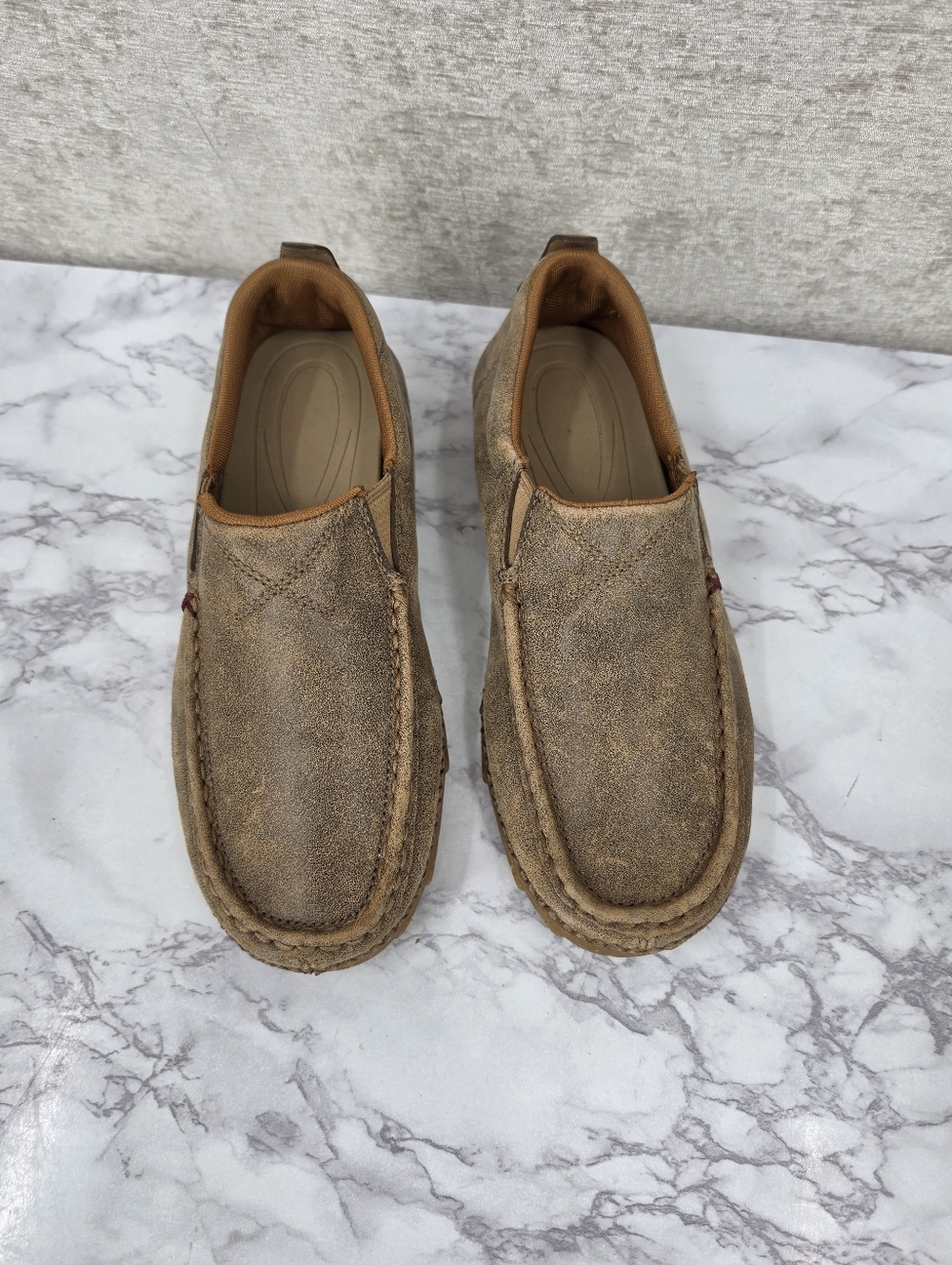 Twisted X Slip-On Driving Mocs with CellStretch for Men Shoes Loafers - Picture 2 of 10